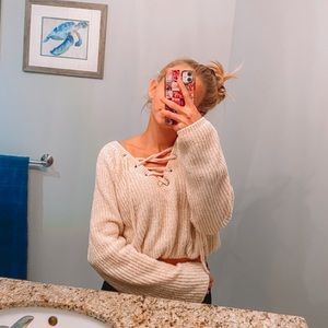 pacsun cream sweater
